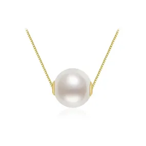 18K Solid Gold? Akoya Pearl Necklace KN00080