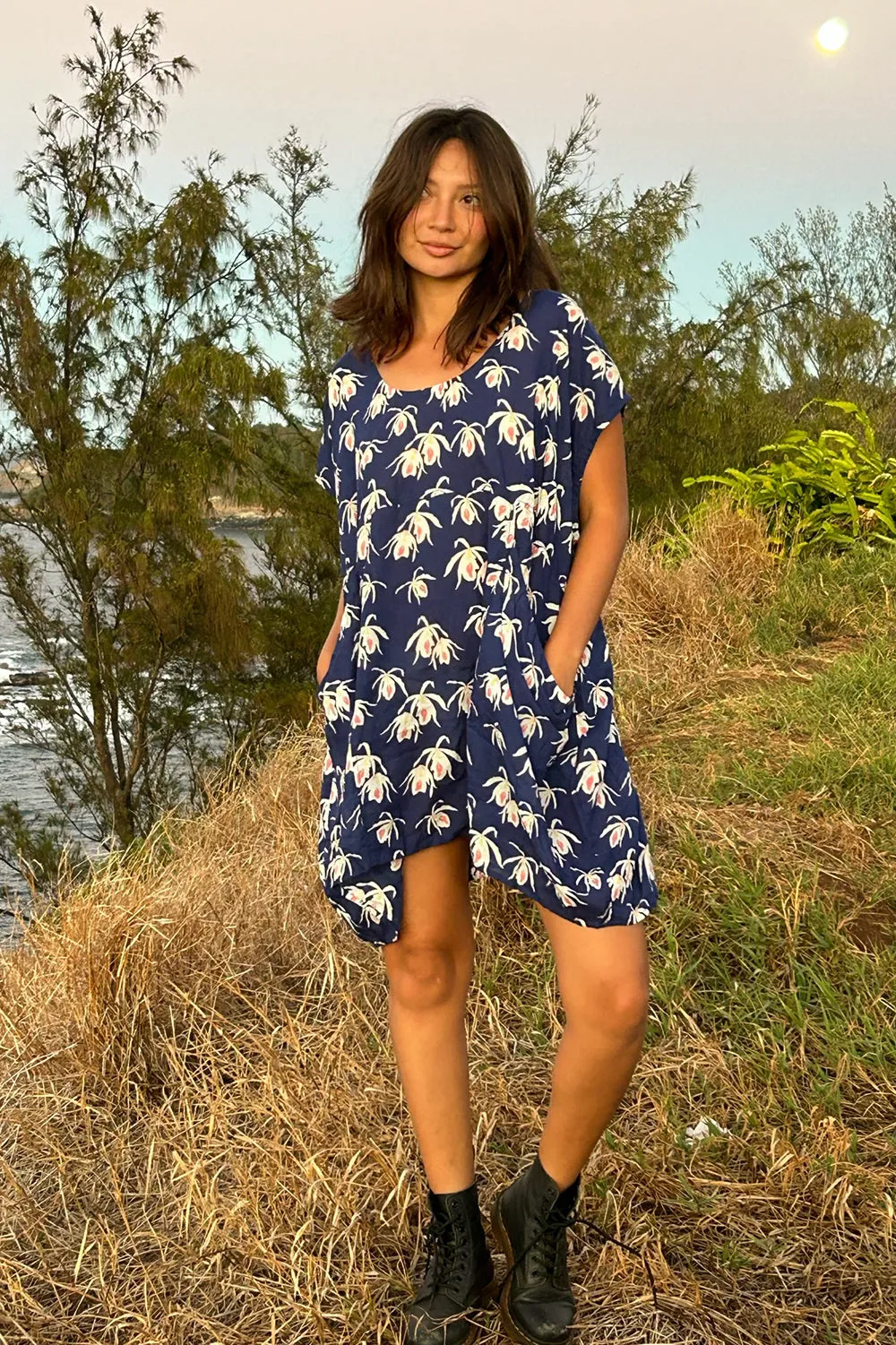 ACACIA *EXCLUSIVE* Mana Dress in Blue Island Orchid