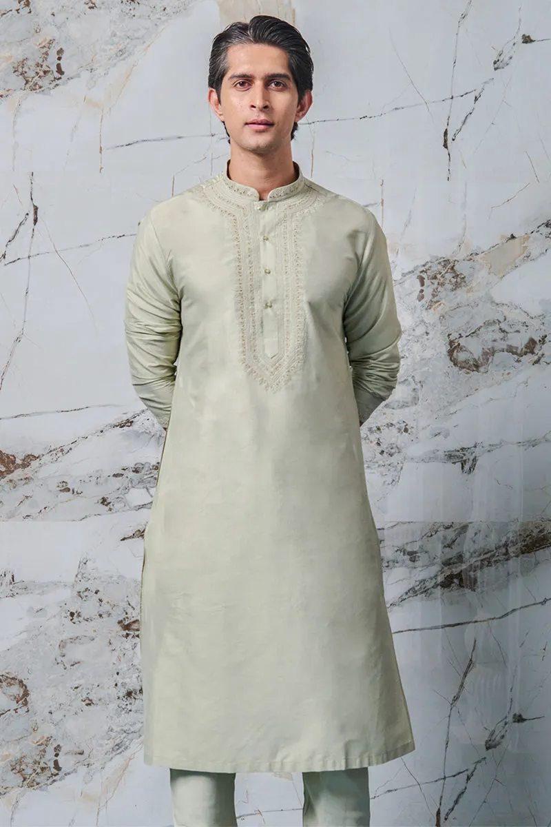 All Over Embroidered Kurta Set