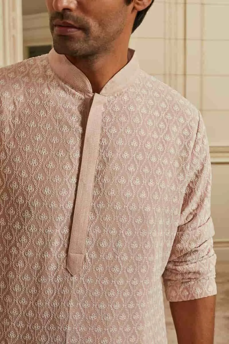 All Over Embroidered Schiffili Kurta Set