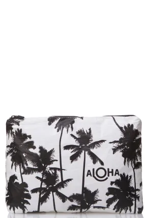 ALOHA Collection Mid Coco Palms Pouch in Black