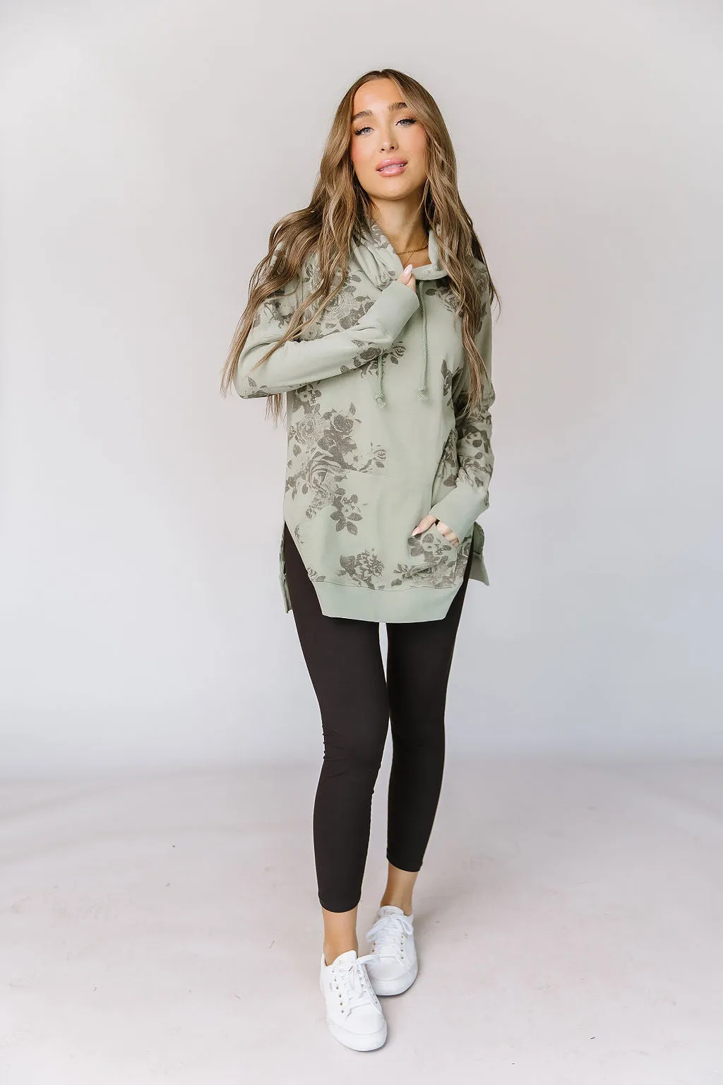 Ampersand Sunday Brunch Hooded Tunic Sweatshirt