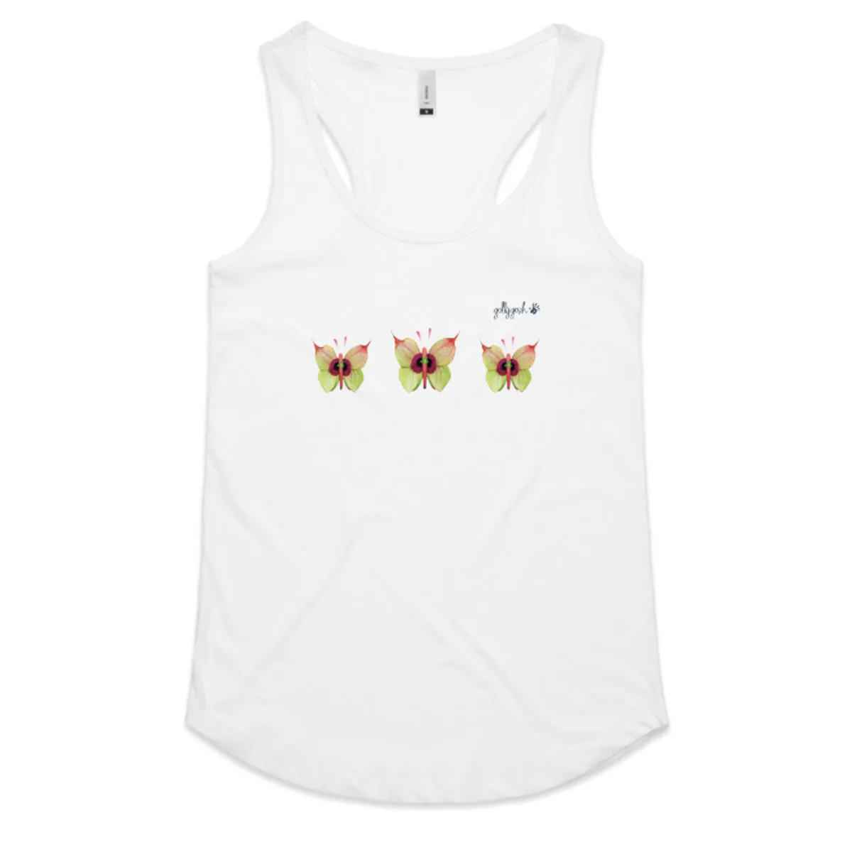 Anthurium Butterflies Racerback Singlet