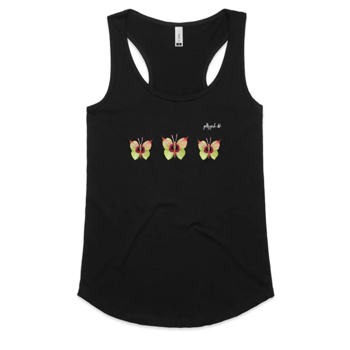 Anthurium Butterflies Racerback Singlet