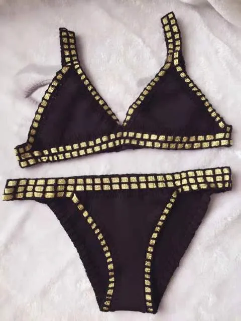 Aria gehäkelter Neopren-Bikini