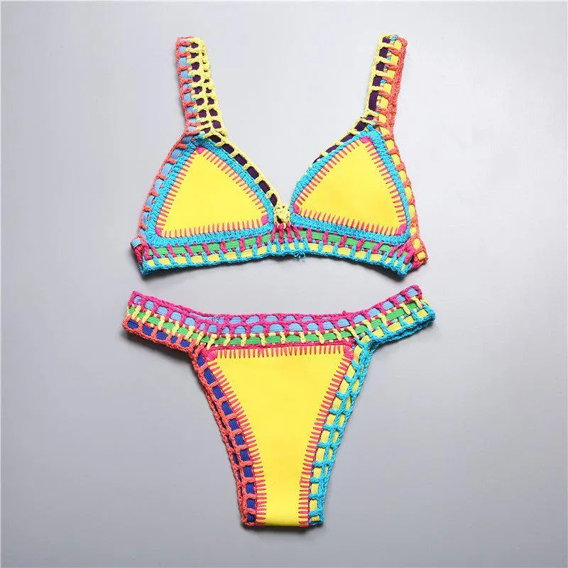 Aria gehäkelter Neopren-Bikini