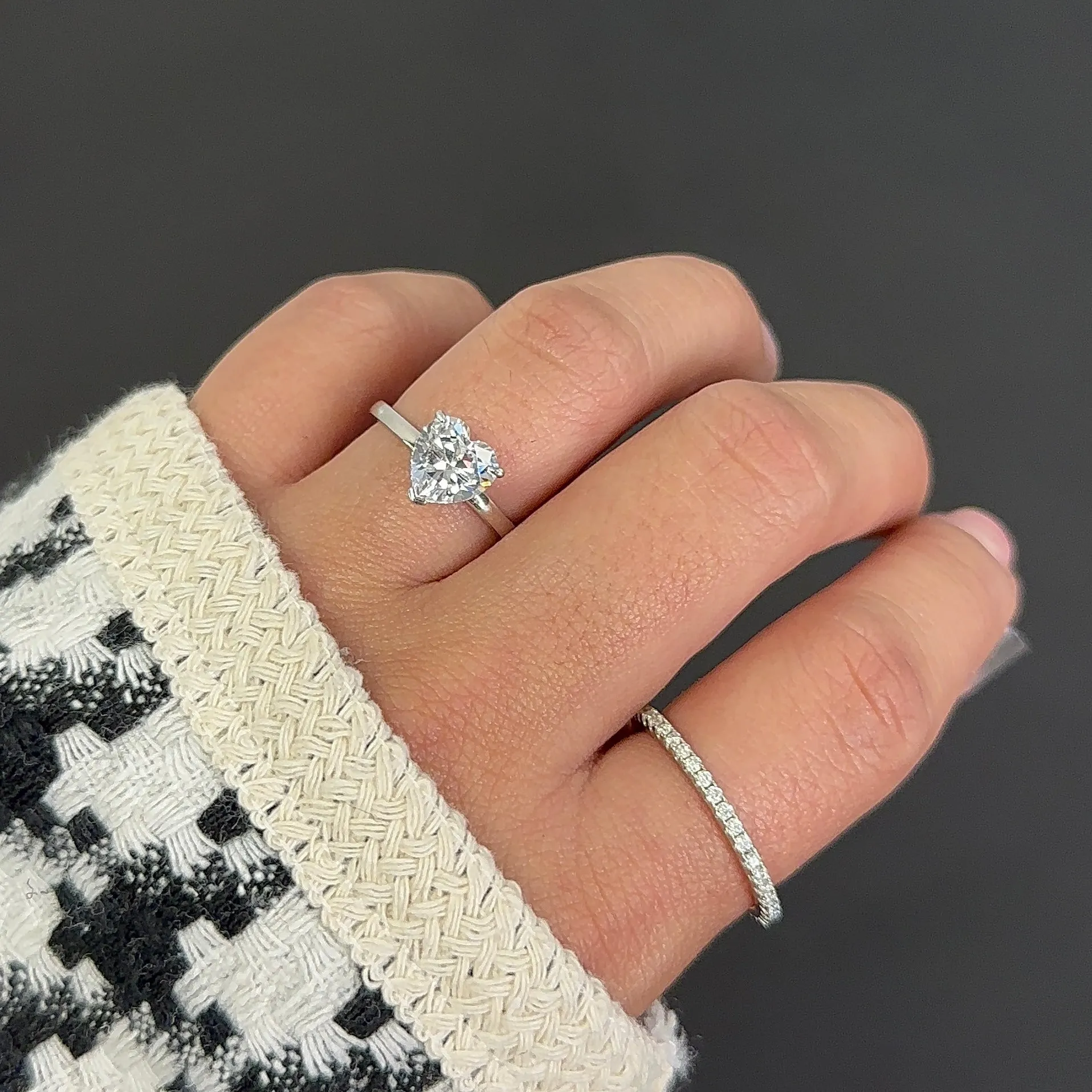 ARIELLE PINK MOISSANITE RING