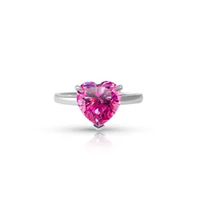 ARIELLE PINK MOISSANITE RING