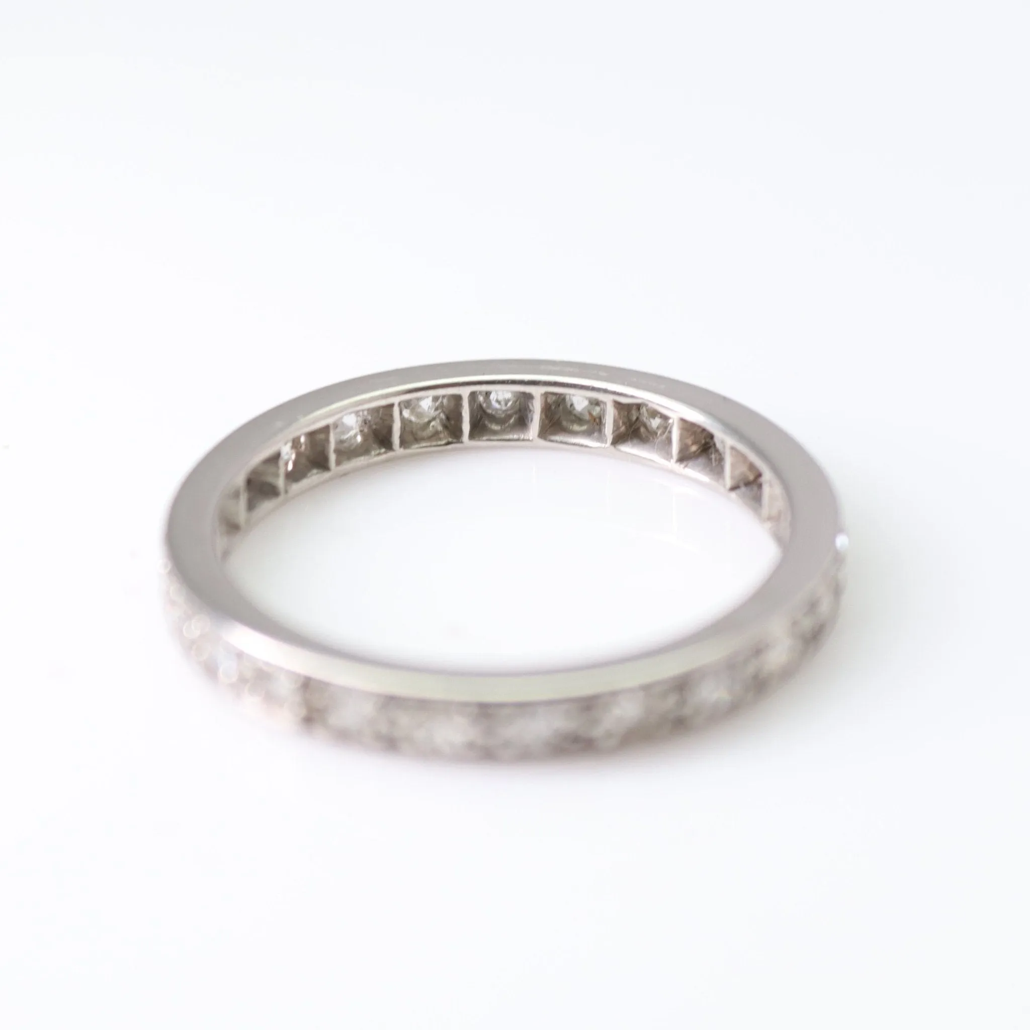 Art Deco 1 Carat Platinum Diamond Eternity Ring