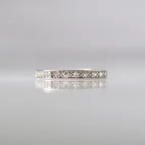 Art Deco 1 Carat Platinum Diamond Eternity Ring