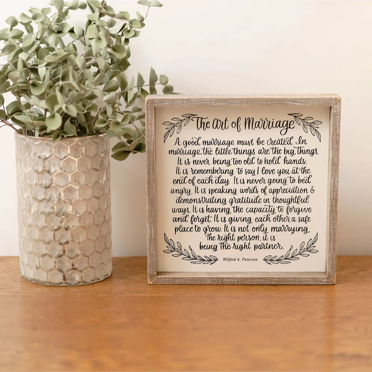 Art of Marriage Framed Board - Small