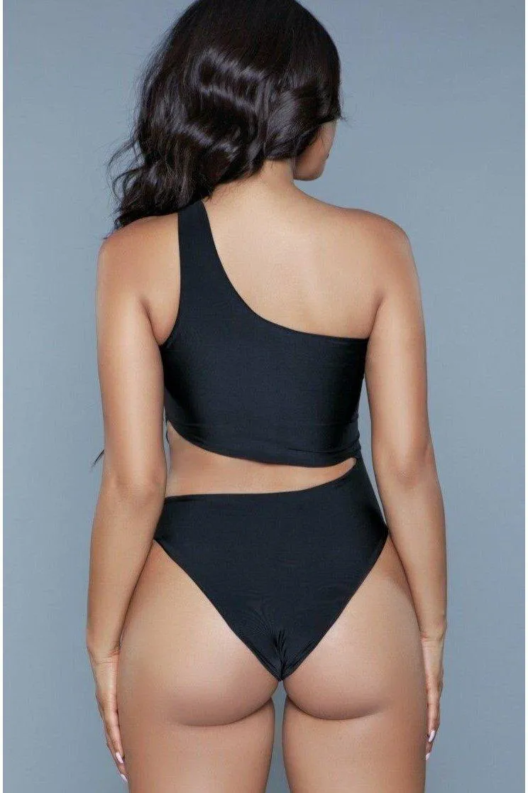 Asymmetrical  One Shoulder Swimsuit