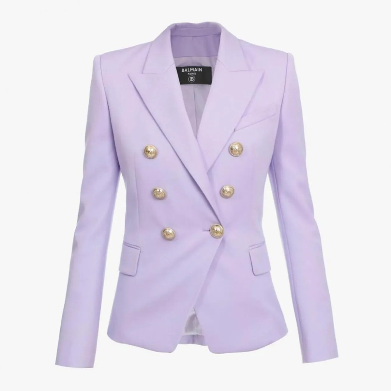 Balmain Grain De Poudre Double Breasted Blazer