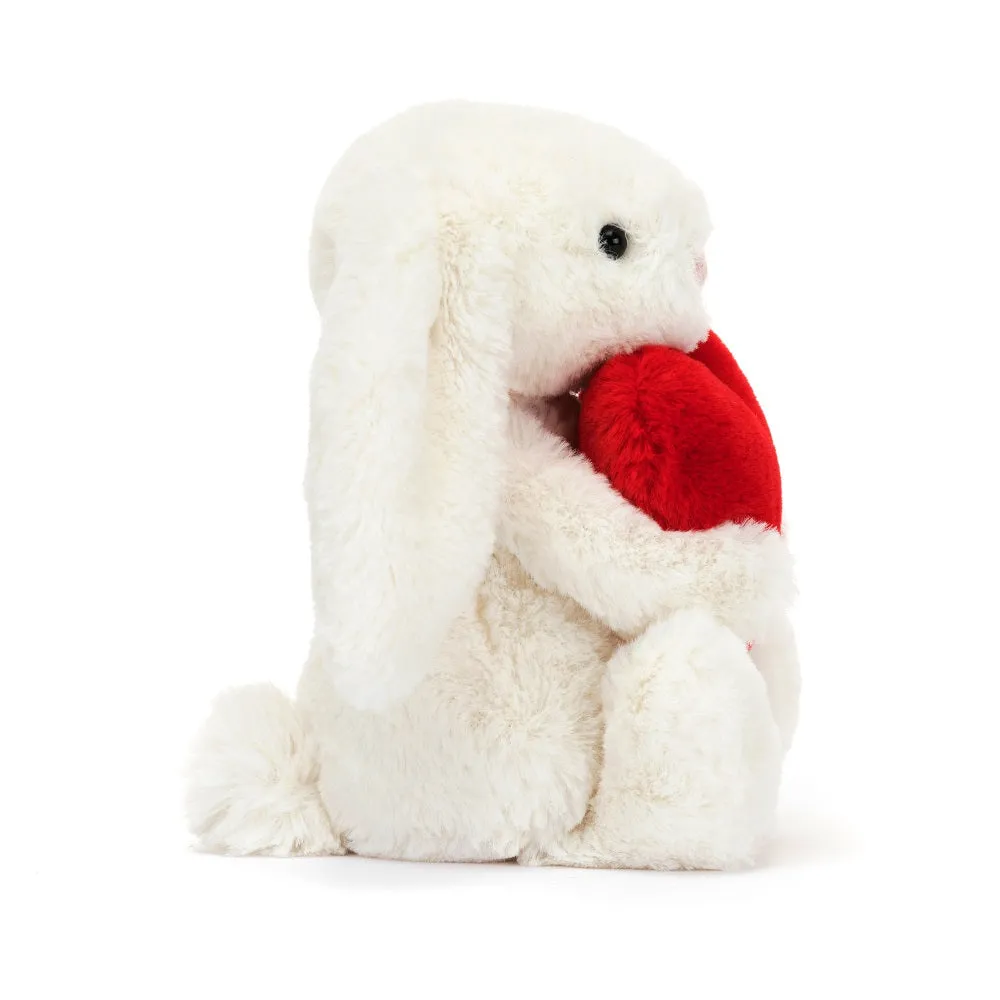 Bashful Red Love Heart Bunny Little