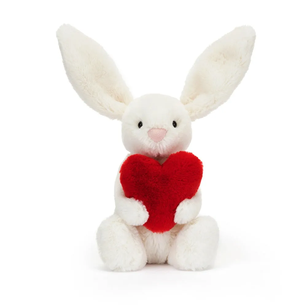 Bashful Red Love Heart Bunny Little