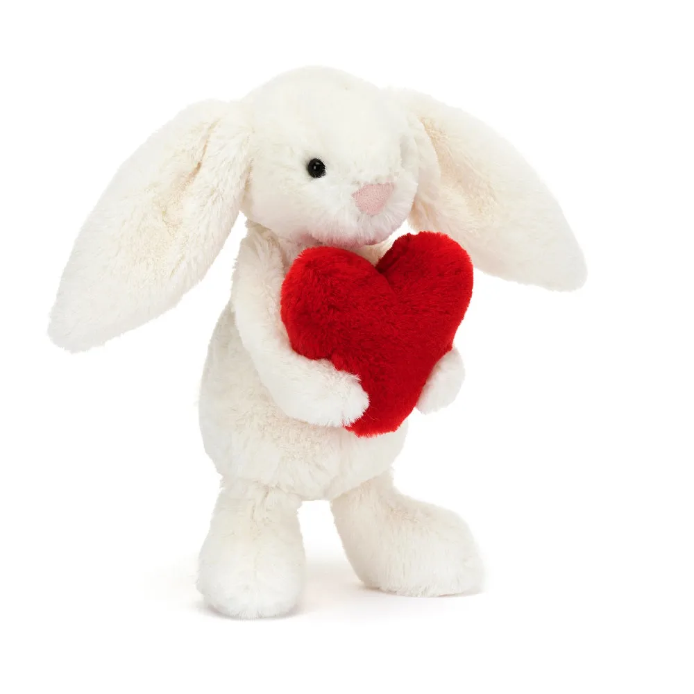 Bashful Red Love Heart Bunny Little