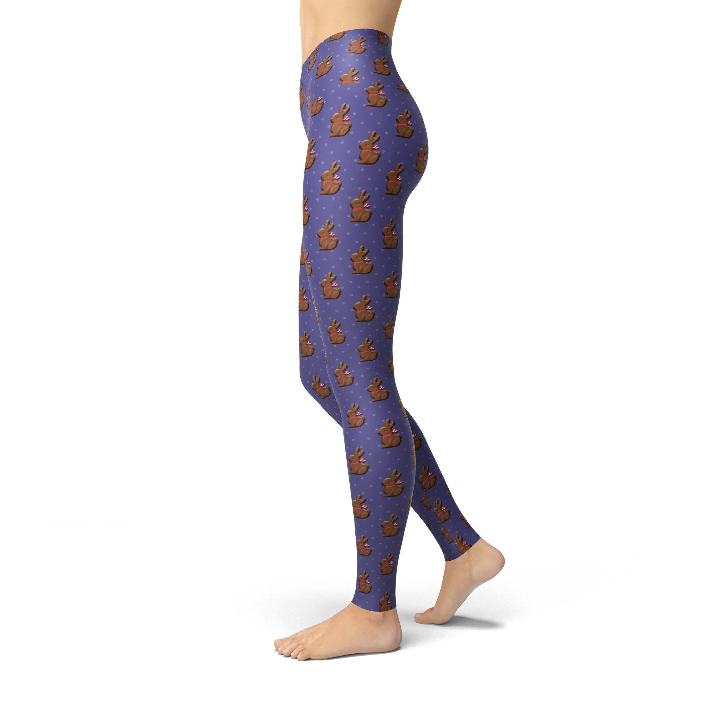 Beverly Purple Chocolate Bunnies Leggings