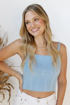 big rib knit tank