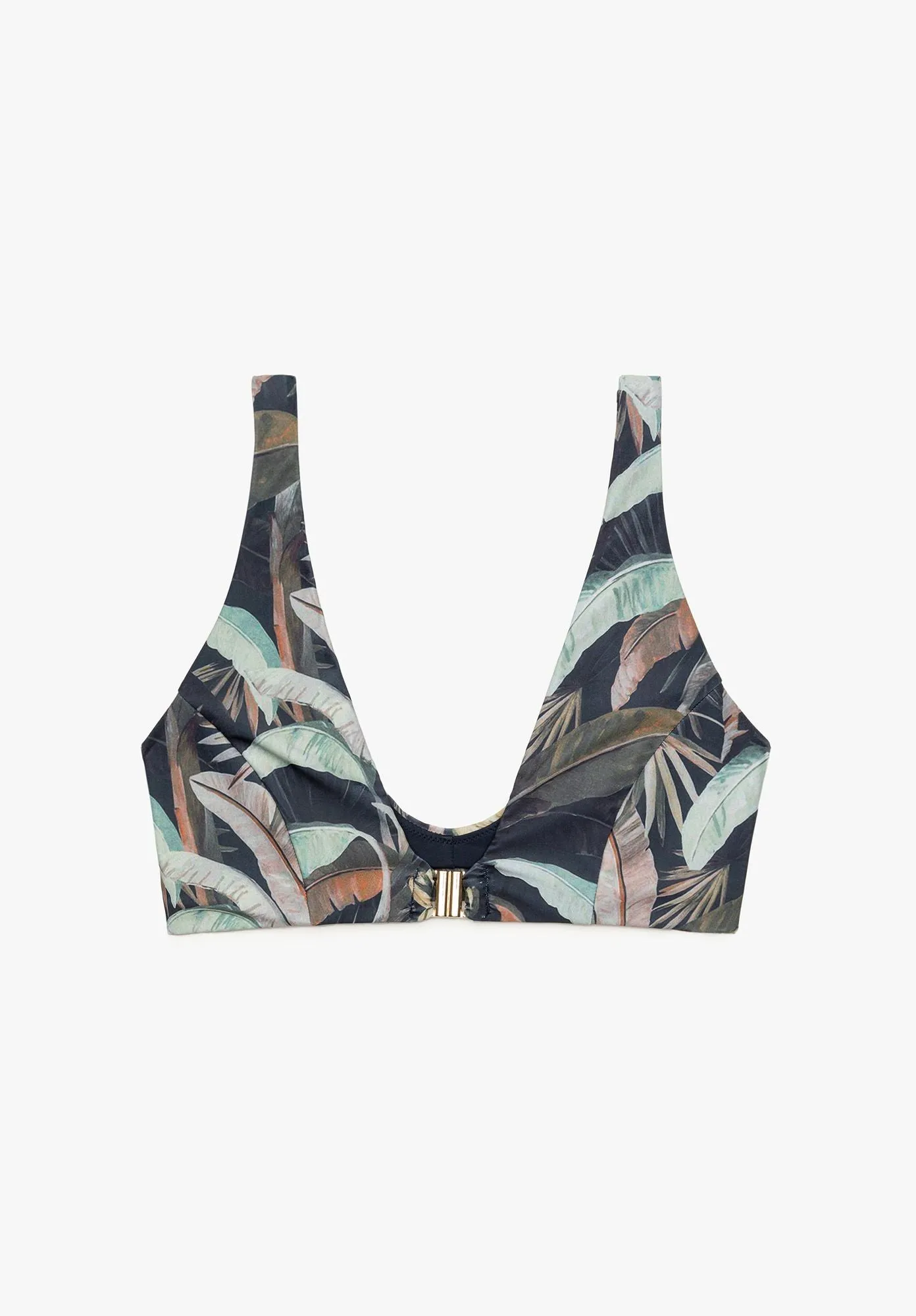 Bikini Top Front Closure LOBELIA Recycled Print