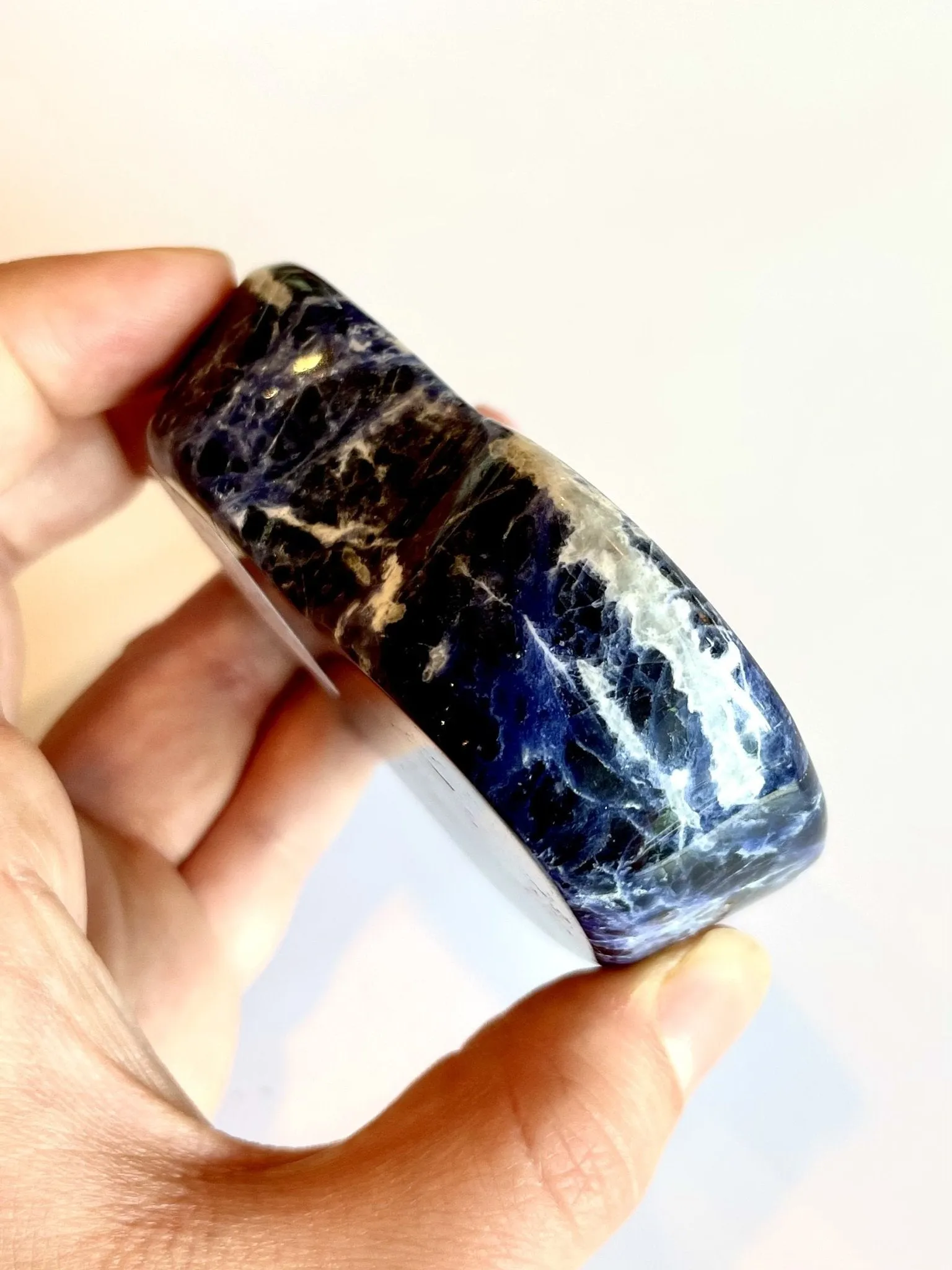 Bright Blue Heart Sodalite Dish