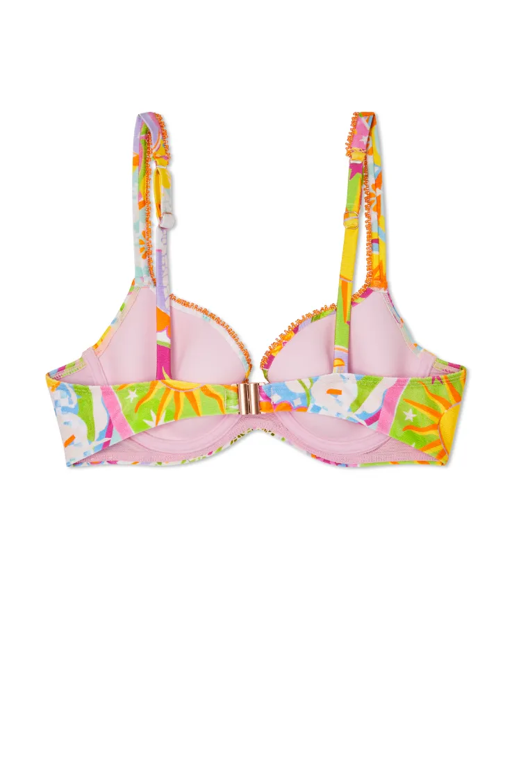 Bright Mosaic Bikini Top