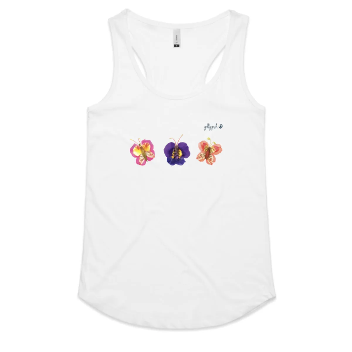 Butterfly Trio Racerback Singlet