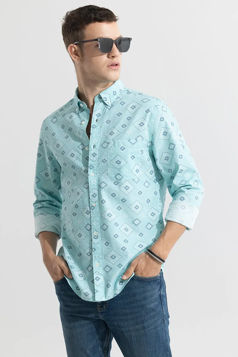 Cloister Green Seersucker Shirt