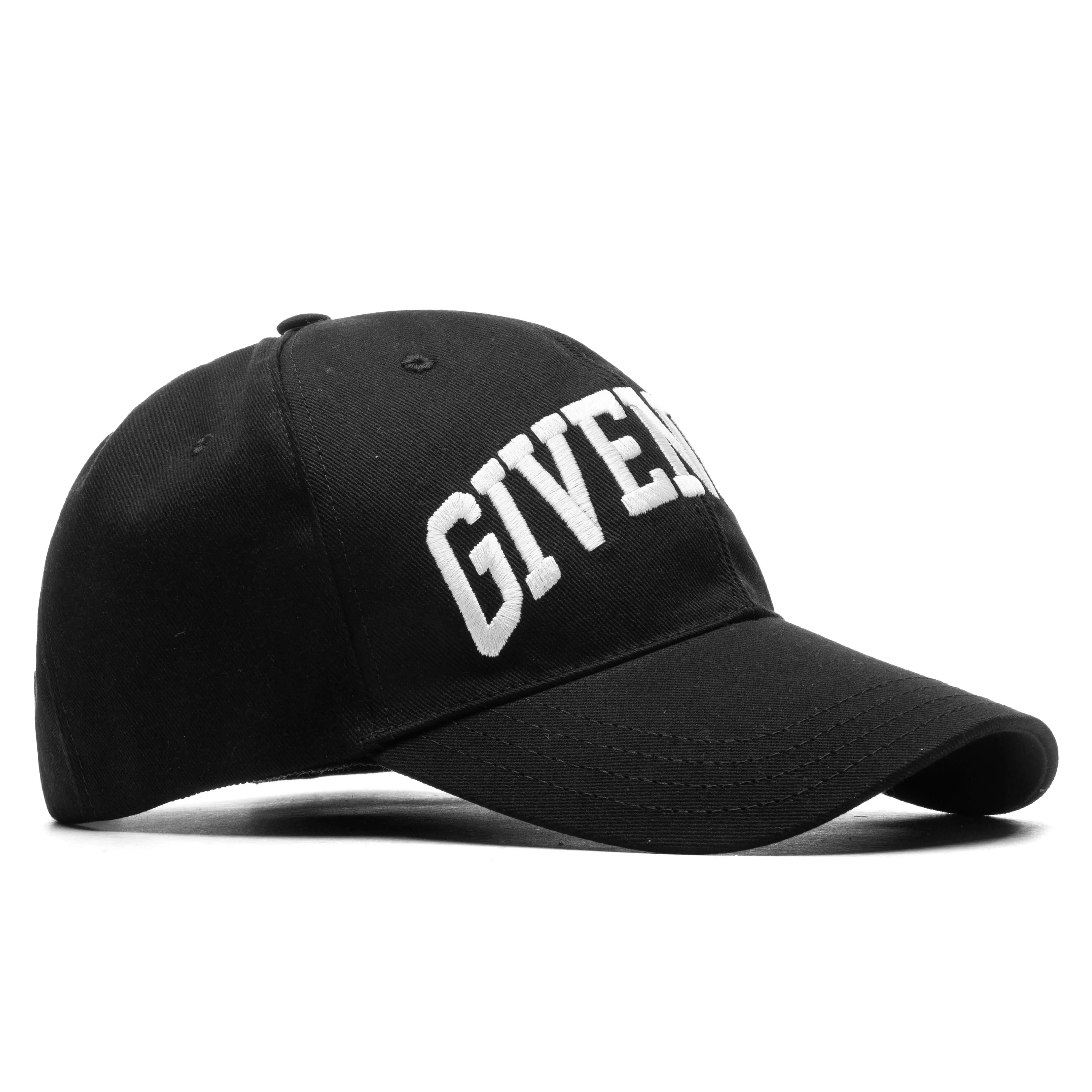 College Embroidered Cap - Black