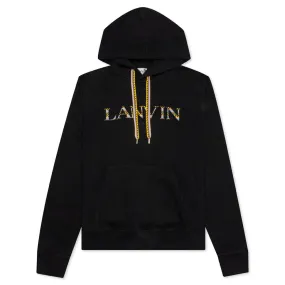 Curb Embroidered Hoodie - Black