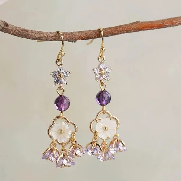 Dangle Earrings: Star Crystals