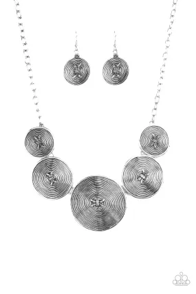 Deserves a Medal - silver - Paparazzi necklace