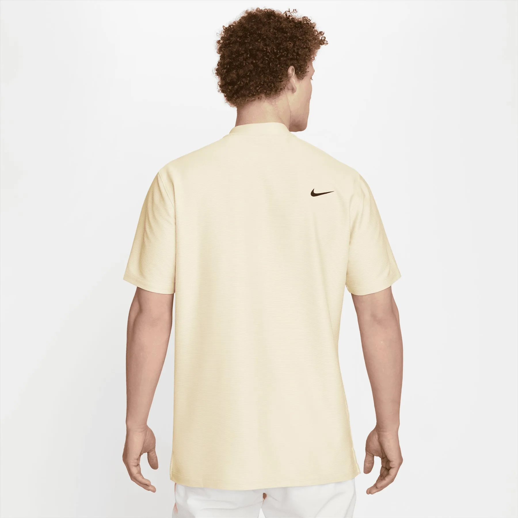 Dri-FIT Tour Texture Stripe Polo Coconut Milk Yellow - SS24