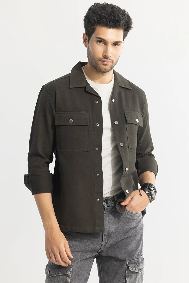 EasySnap Olive Shirt