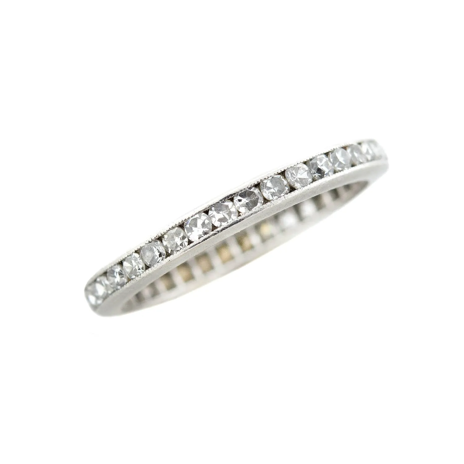 Edwardian Platinum Diamond Eternity Band 0.70ctw