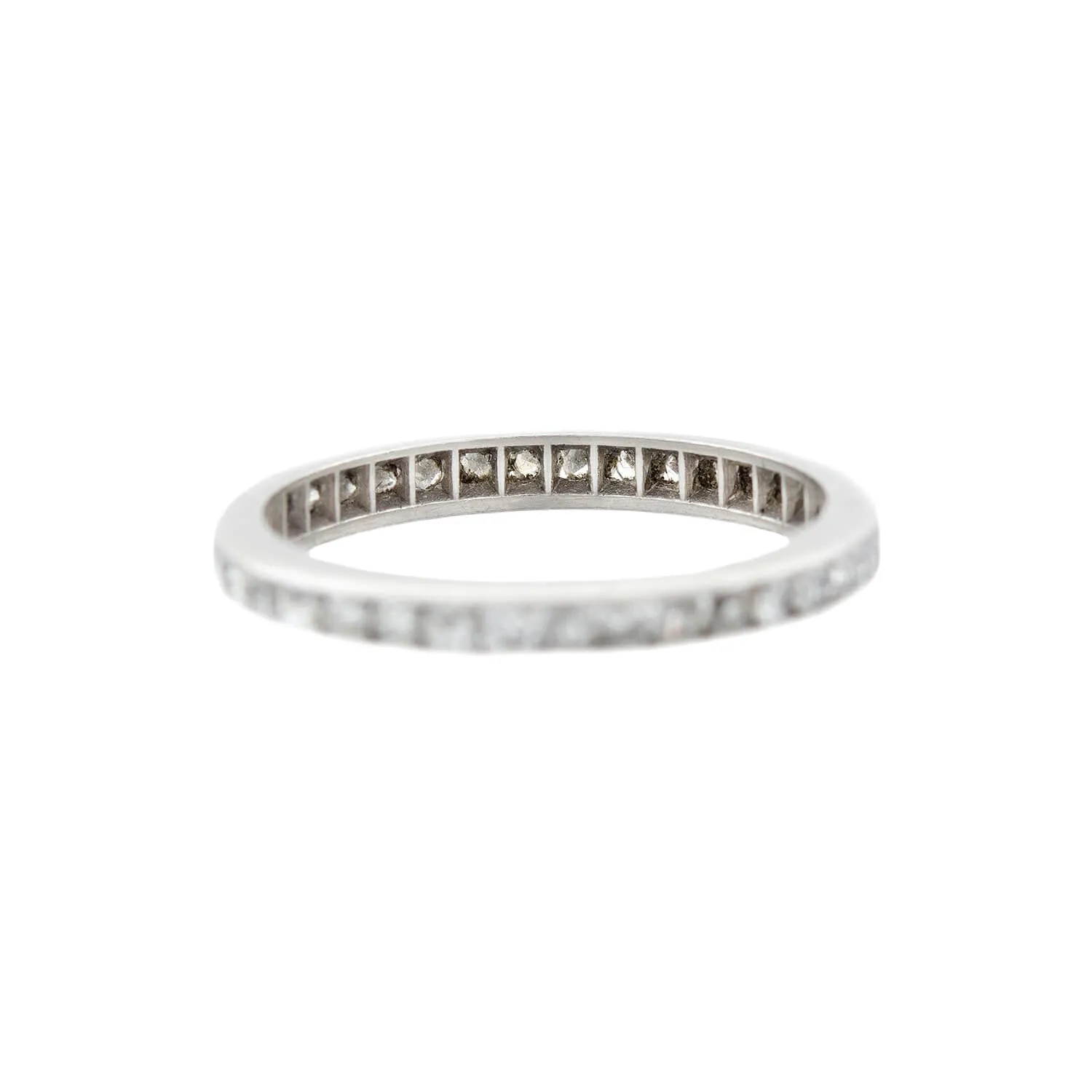 Edwardian Platinum Diamond Eternity Band 0.70ctw