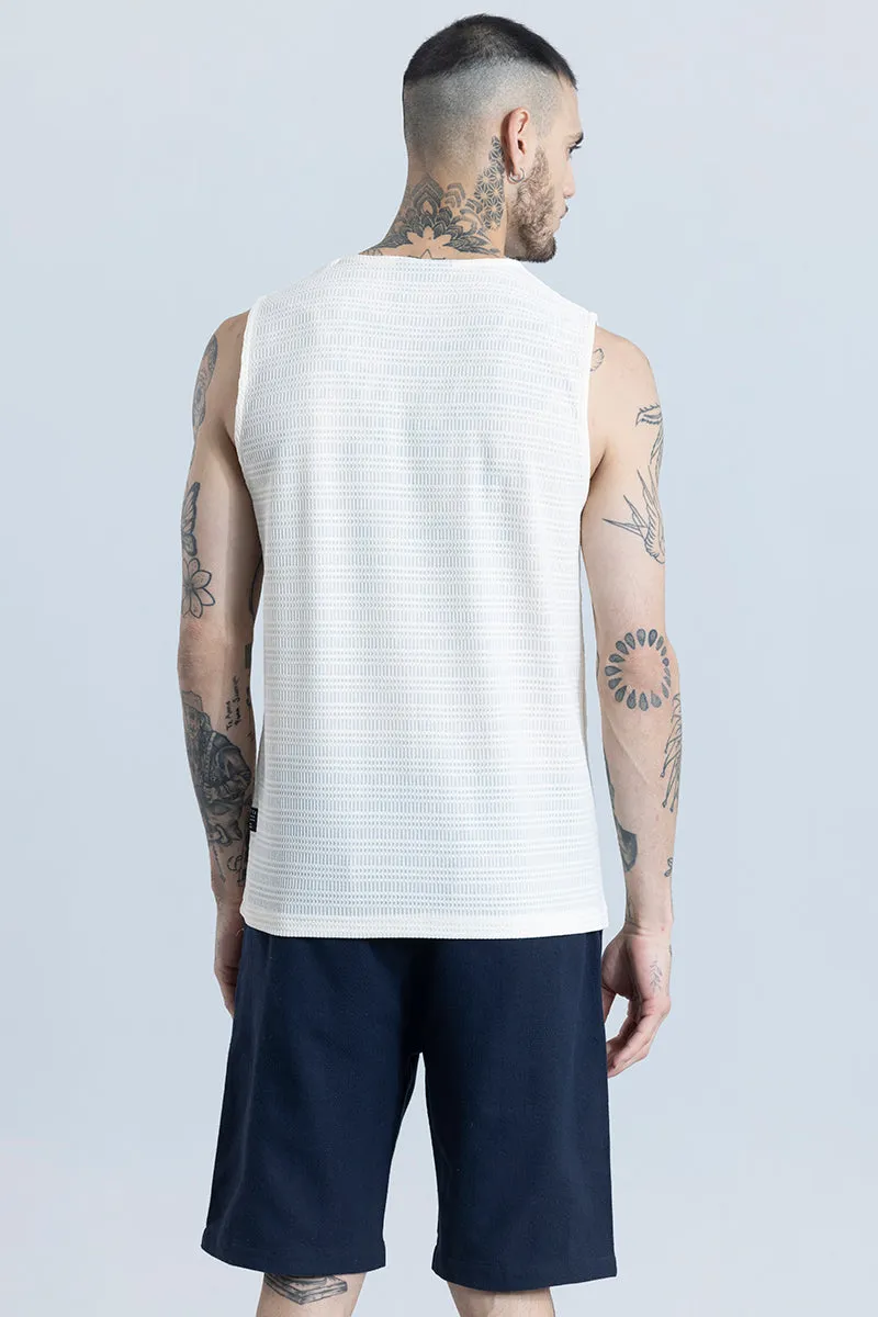 Electro Cream Sleeveless T-Shirt