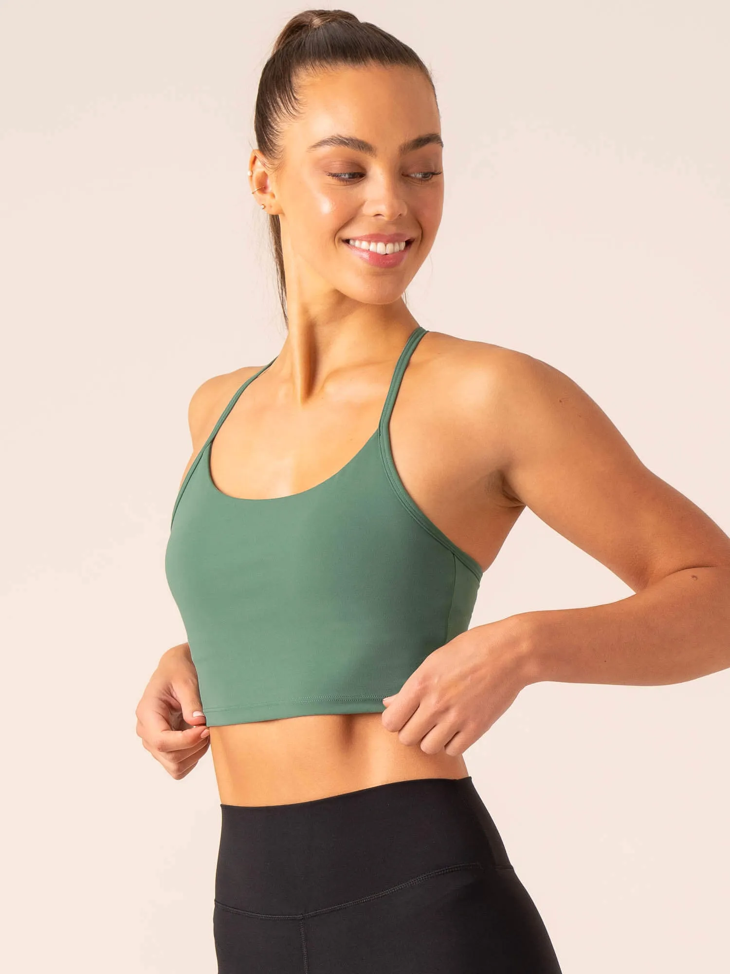 Embody Compression Tank Bra - Dark Green