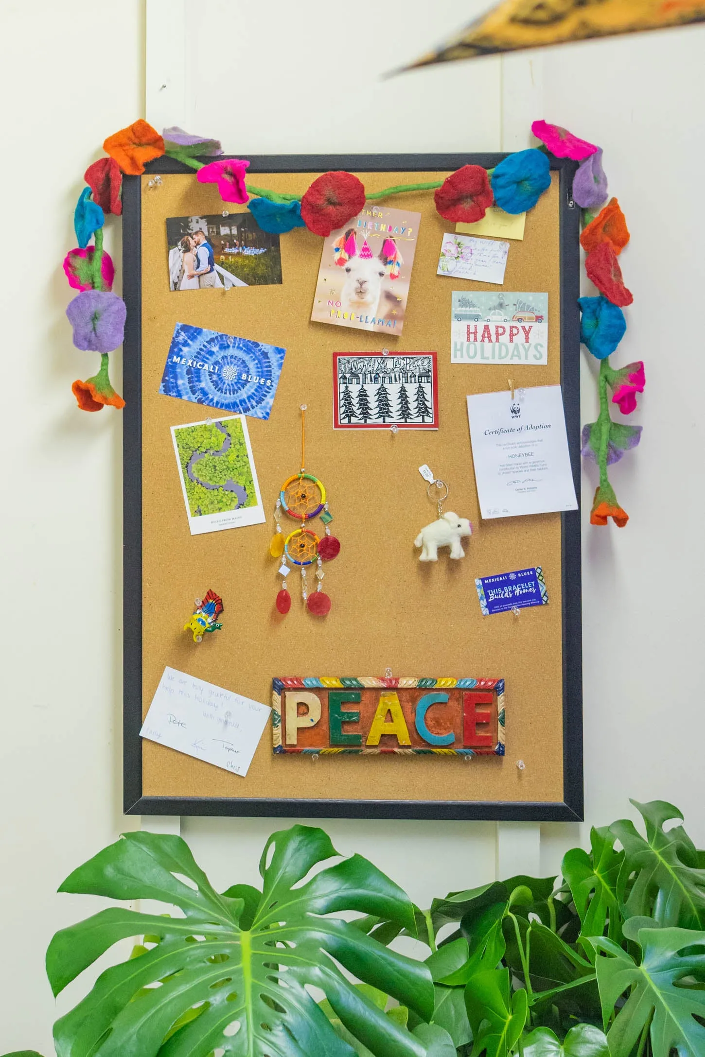 Felt Flower Garland