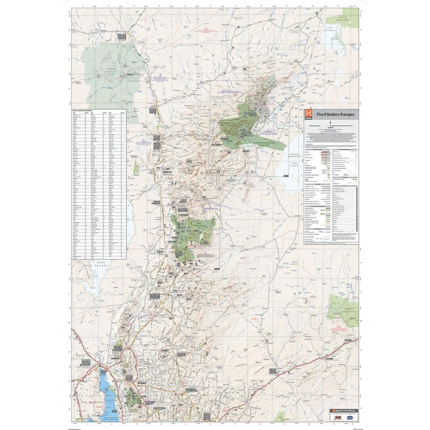 Flinders Ranges Map - 6th Edition