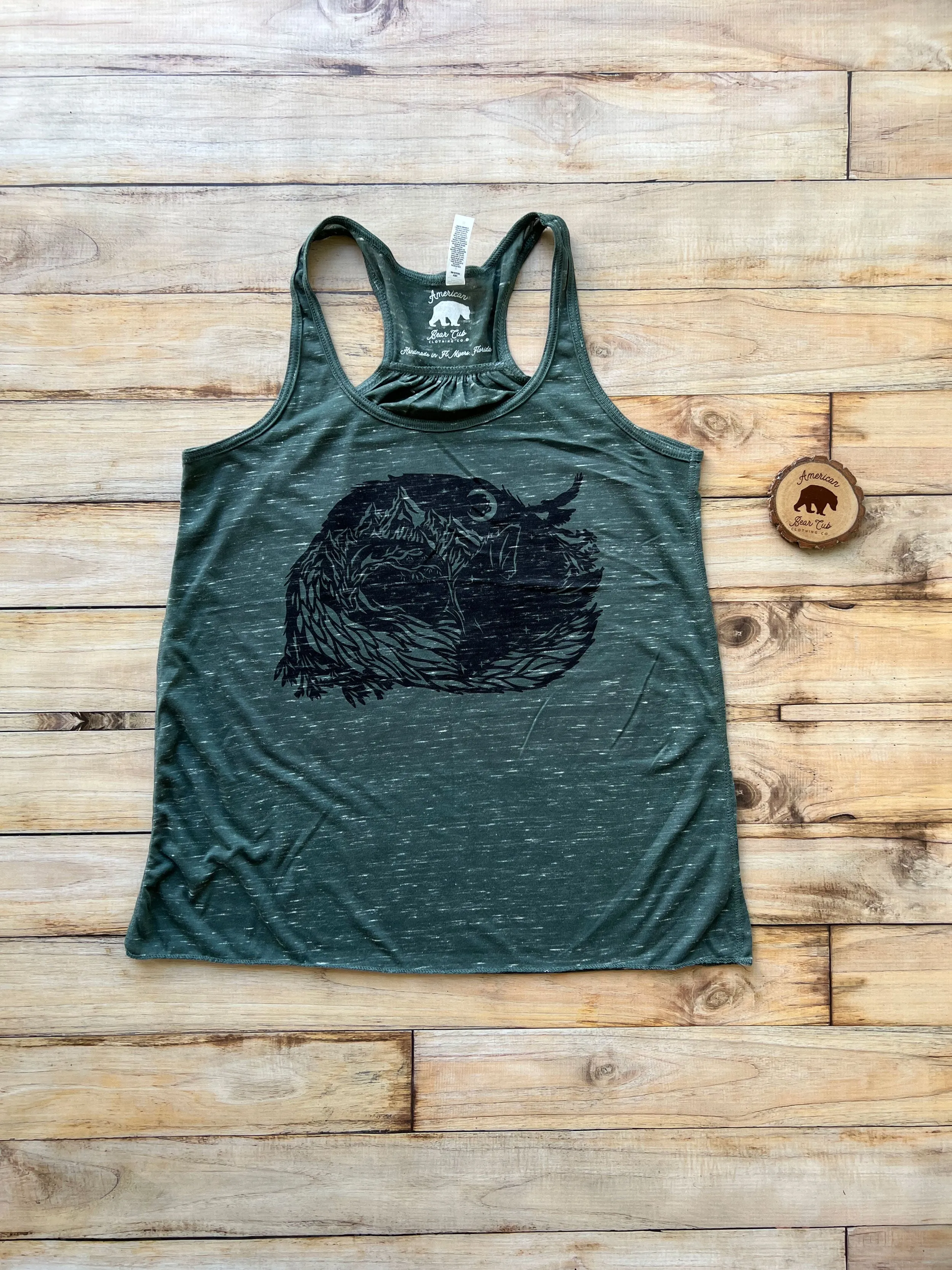 Fox Mountain flowy racerback tank tops