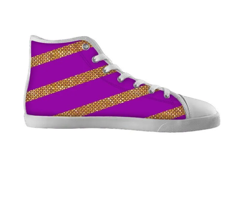 Golden Stripe on Purple