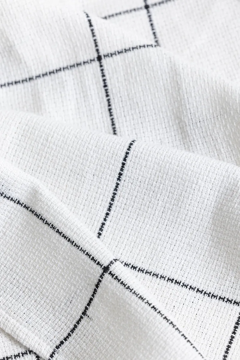 Gridiron White Checks Shirt