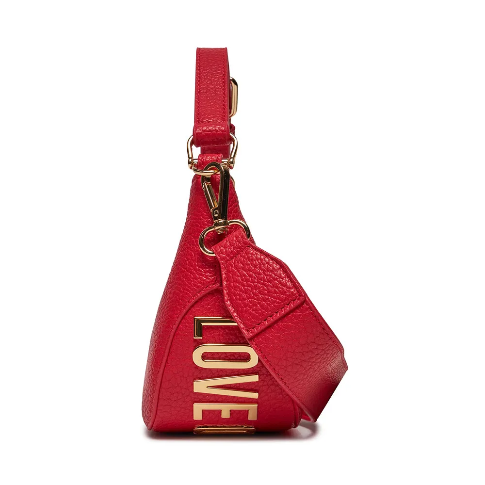 Hobo Bag Small LOVE MOSCHINO linea Giant Logo colore Rosso