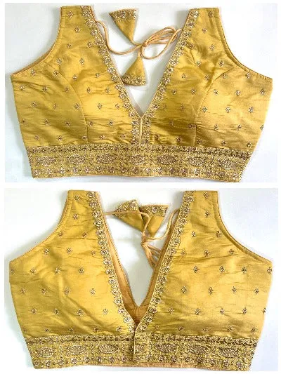 Ikkat Handloom Cotton Boat Neck Fully Stitched Readymade Blouse