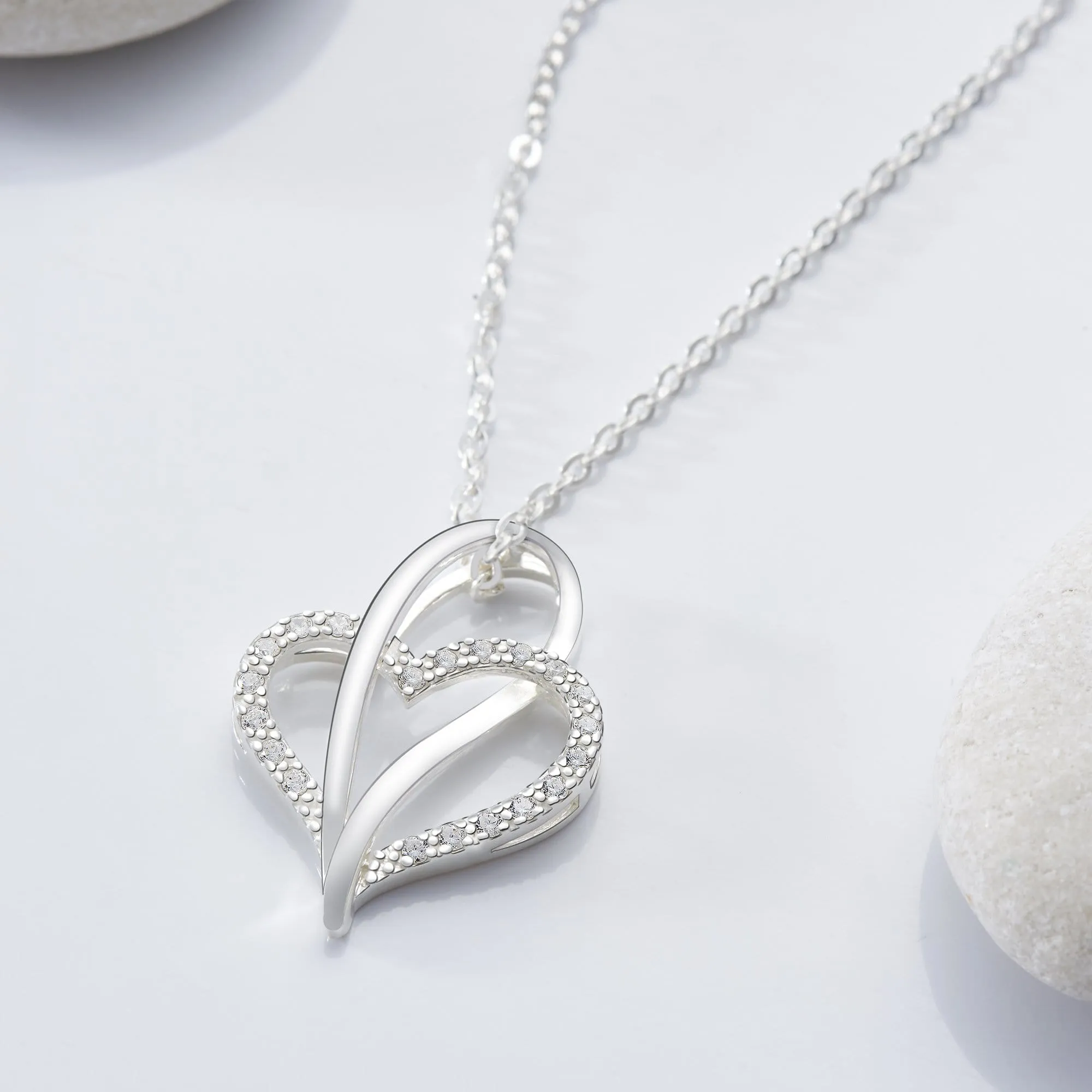 Infinite Love Knot Necklace Sterling Silver