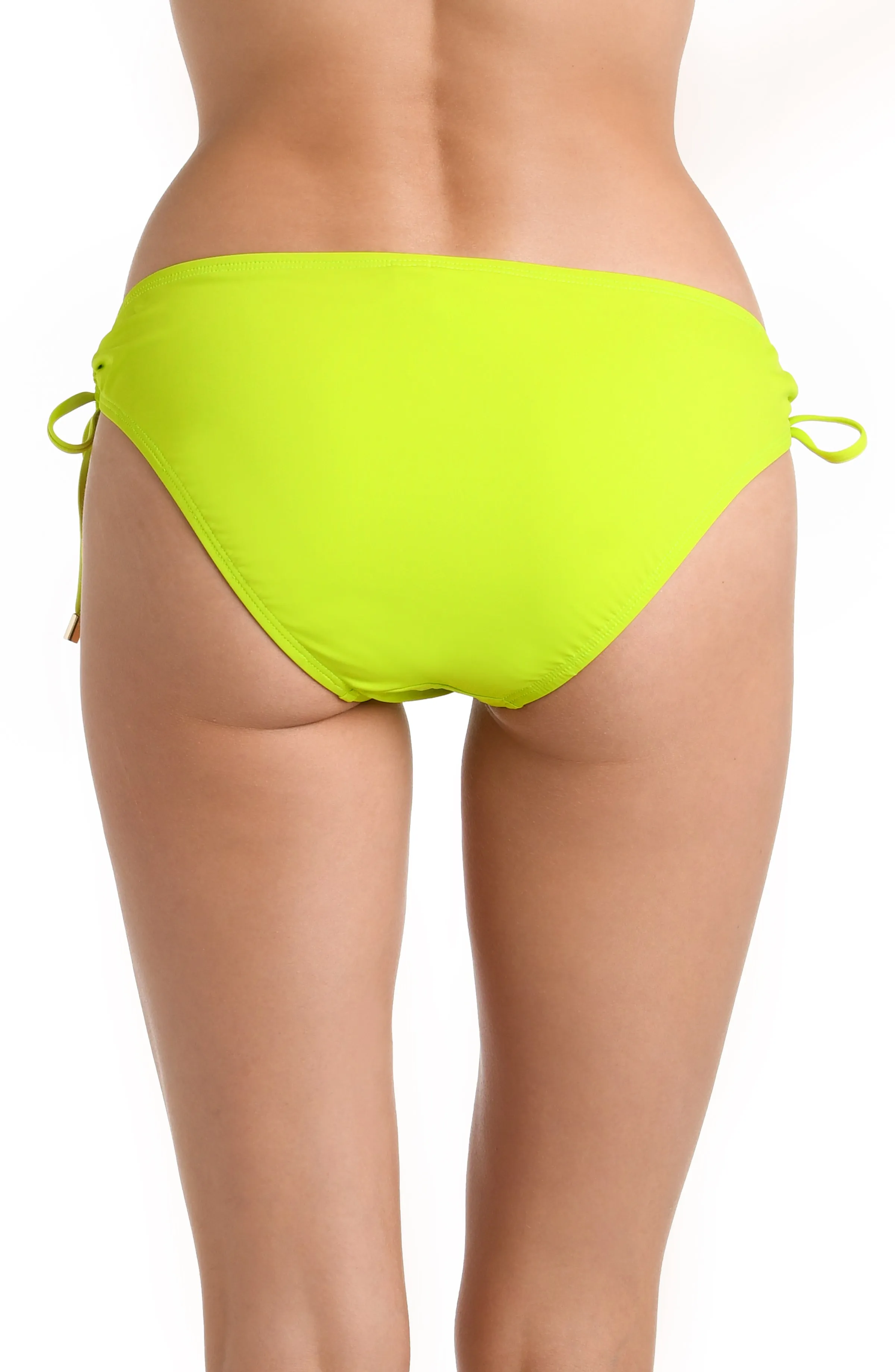 Island Goddess Side Tie Hipster Bottom - Bright Lime