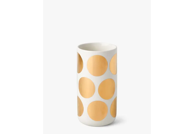 Kate Spade On The Dot Gold Dot Vase