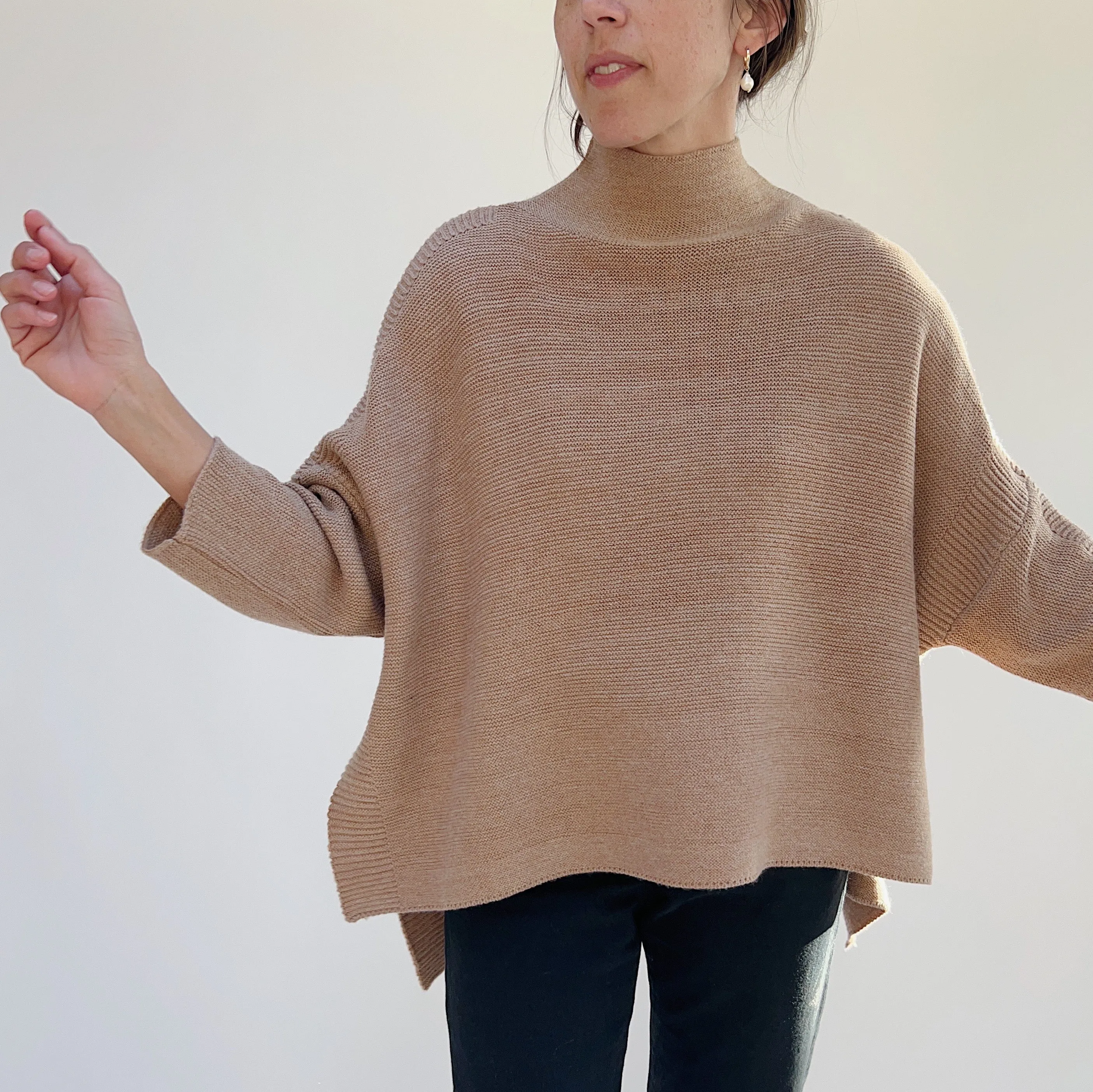 Kerisma | Lillian Mock Neck Sweater in Camel