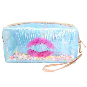 Kiss Lips Shaker Glitter Pouch Bag