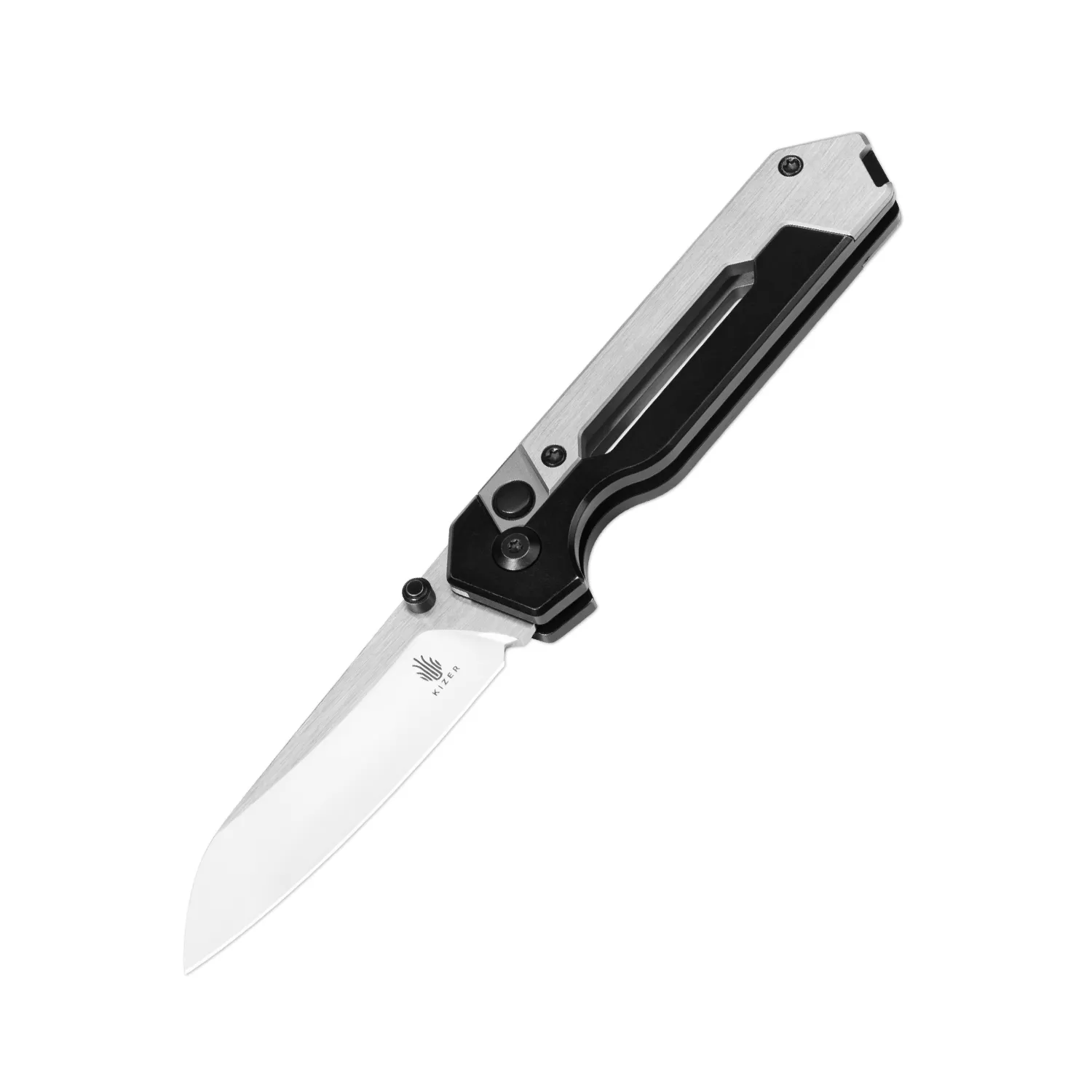 Kizer Hyper Elmax Blade Titanium Handle Ki3632A3 (2.99 Bubble Stonewashed)